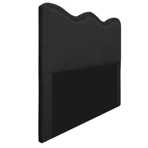 Cabeceira Casal Bari P02 140 cm Para Cama Box Preto