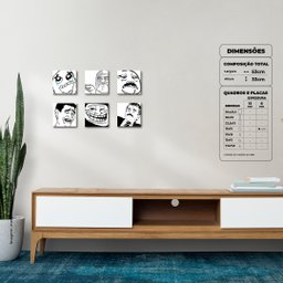Memes - Módulo Decorativo com 4 Peças - 2