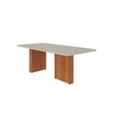 Ver imagem 2 de Mesa de Jantar Mesa 8 Lugares Vidro/MDF 210cm Eva Yescasa Cinamomo/Off White