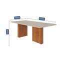 Ver imagem 3 de Mesa de Jantar Mesa 8 Lugares Vidro/MDF 210cm Eva Yescasa Cinamomo/Off White