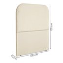 Ver imagem 3 de Cabeceira Solteiro 100 Cm com Frame Alana Suede Bege Artte