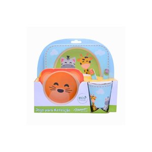 Jogo de Refeição Infantil Eco Safari 5 Peças - Mimo Style