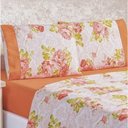 Ver imagem 1 de Jogo de Cama Estampado Micropercal 200 Fios Naturale Solteiro 03 Peças - Stella