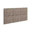Ver imagem 1 de Painel de Cama Box Estofada Casal/queen Lucca (6 Unidades) Capuccino/animale Chocolate - Rufato