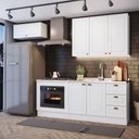 Ver imagem 1 de Cozinha Compacta 4 Peças com Aéreo Geladeira Amy Casa 812 Branco Hp