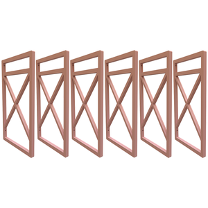 Seis Suporte Para Prateleira Estilo Industrial - Rose Gold