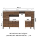 Ver imagem 5 de Cozinha Completa Emilly Armário e Balcão Rustic Madesa