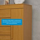 Ver imagem 5 de Cômoda Rayane 1 Porta 5 Gavetas 100% Mdf Cinamomo - Acp Móveis