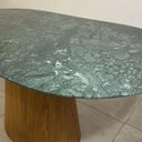 Ver imagem 3 de Mesa Cone Oblongo 160x90cm - Mármore Verde Guatemala