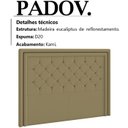 Ver imagem 3 de Cabeceira Casal 140 cm Padov Veludo SL 945 Peer