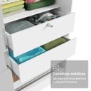 Ver imagem 6 de Kit Guarda-roupa Infantil Max 2 Portas de Correr + Cômoda Branco Madesa