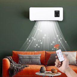 Aquecedor Refrigerador Portatil Parede Ventilador Seca Roupa Ar Condicionado Controle Vento Frio que - 12