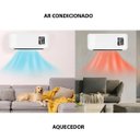 Ver imagem 4 de Aquecedor Refrigerador Portatil Parede Ventilador Seca Roupa Ar Condicionado Controle Vento Frio que