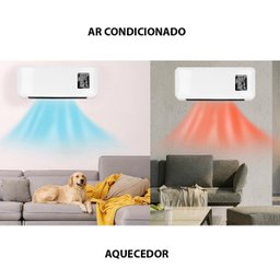 Aquecedor Refrigerador Portatil Parede Ventilador Seca Roupa Ar Condicionado Controle Vento Frio que - 2
