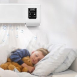 Aquecedor Refrigerador Portatil Parede Ventilador Seca Roupa Ar Condicionado Controle Vento Frio que - 8