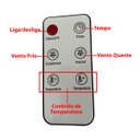 Ver imagem 6 de Aquecedor Refrigerador Portatil Parede Ventilador Seca Roupa Ar Condicionado Controle Vento Frio que