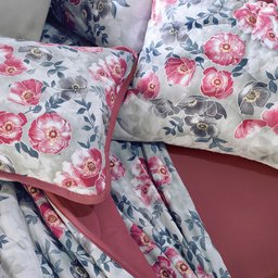 Jogo de Cama King 4 Peças Altenburg Malha Fio Penteado 100% Algodão Rosebud - Vermelho - 2