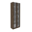 Ver imagem 2 de Estante 5 Prateleiras com Portas de Vidro 171x59 Cm Me4115 Nogal