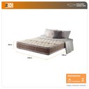 Ver imagem 2 de Colchão Queen Anjos Orleans Espuma D70/D28 Dupla Face Pillow Top Marrom 158x198x26cm