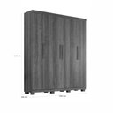 Ver imagem 5 de Guarda Roupa Sevilha 6 Portas 2 Gavetas com Nicho - Benetil