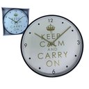 Ver imagem 3 de Relógio de Parede Redondo Grande 33cm Clean Moderno Keepcalm Yn Clock Relógio Preto com Dourado, Rel
