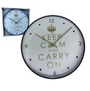 Ver imagem 3 de Relógio de Parede Redondo Grande 33cm Clean Moderno Keepcalm Yn Clock Relógio Preto com Dourado, Rel