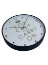 Ver imagem 5 de Relógio de Parede Redondo Grande 33cm Clean Moderno Keepcalm Yn Clock Relógio Preto com Dourado, Rel