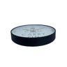 Relógio de Parede Redondo Grande 33cm Clean Moderno Keepcalm Yn Clock Relógio Preto com Dourado, Rel - 6
