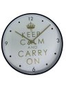 Ver imagem 2 de Relógio de Parede Redondo Grande 33cm Clean Moderno Keepcalm Yn Clock Relógio Preto com Dourado, Rel
