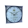 Relógio de Parede Redondo Grande 33cm Clean Moderno Keepcalm Yn Clock Relógio Preto com Dourado, Rel - 8