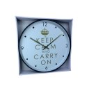 Ver mais imagens de Relógio de Parede Redondo Grande 33cm Clean Moderno Keepcalm Yn Clock Relógio Preto com Dourado, Rel