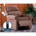 Ver imagem 1 de Poltrona do Papai Reclinável MH 1216 Two Way c/ Massagem Suede Castor - Herval