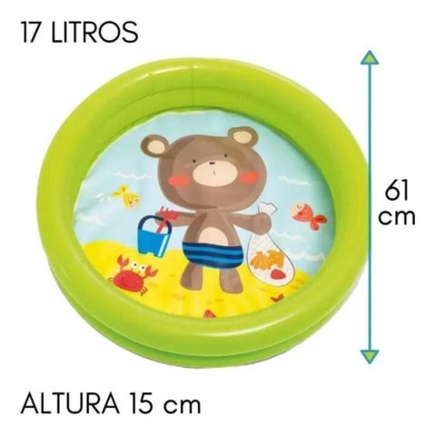 Minha Primeira Piscina 17 Litros 61 X 15 Cm Intex Menino Piscina Infantil