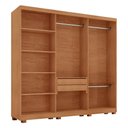 Ver imagem 5 de Guarda-Roupa Casal 100% MDF 6 Portas e 2 Gavetas com Pés 180cm Multimóveis CR35518 Madeirado