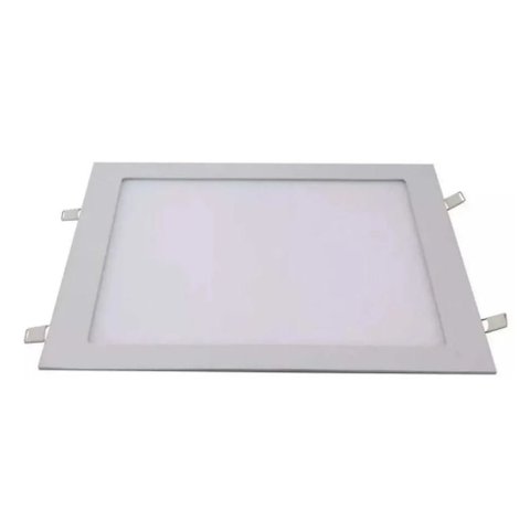 Kit 10 Painel de Led Plafon Embutir Quadrado 30W 40x40cm Alumínio Branco Avant Bivolt 3000 K - Branc