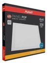 Ver imagem 2 de Kit 10 Painel de Led Plafon Embutir Quadrado 30W 40x40cm Alumínio Branco Avant Bivolt 3000 K - Branc