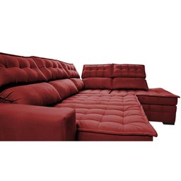 Sofá de Canto Esquerdo 2.65x2.30m Retrátil e Reclinável com Molas Ensacadas Cama inBox Nobre - 1 Sofá de Canto Esquerdo 2.65x2.30m Retrátil e Reclinável com Molas Ensacadas Cama inBox Nobre - 1
