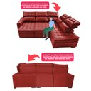 Ver imagem 4 de Sofá de Canto Esquerdo 2.65x2.30m Retrátil e Reclinável com Molas Ensacadas Cama inBox Nobre