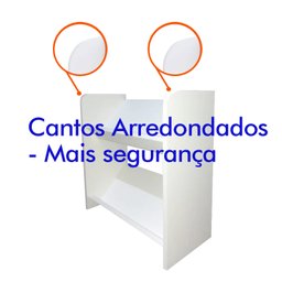 Porta Livro Revistas Jogos Estante Organizador Infantil-60CM - 6