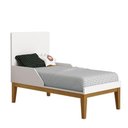 Ver imagem 4 de Berço Americano e Cômoda com Porta Classic Elfe Branco Acetinado com Pés Madeira e Colchão