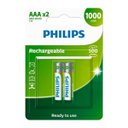 Ver imagem 1 de 02 Pilhas Aaa Recarregáveis 1000mah Philips