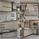 Ver imagem 6 de Armário de Cozinha Completa de Canto 265 Cm Suspenso Crema Nice Madesa 03