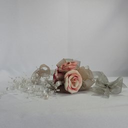 Mobile de Flores e Pérolas em fita - 5