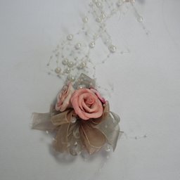 Mobile de Flores e Pérolas em fita - 4