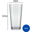 Ver imagem 3 de Jogo 24 Copos Long Drink Nadir 264ml Vidro Transparente para Água Suco Refrigerante