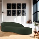 Ver imagem 2 de Divã Recamier Orgânico França 200cm Lado Direito Linho Verde - Amarena Moveis