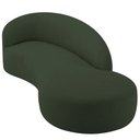 Ver mais imagens de Divã Recamier Orgânico França 200cm Lado Direito Linho Verde - Amarena Moveis