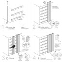 Ver imagem 6 de Painel Ripado Wpc Externo Cor Creme 2,90m X 20cm (0,58m²)