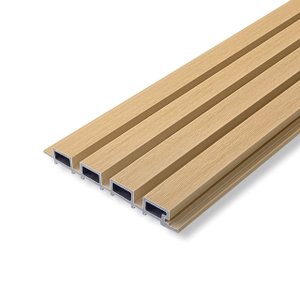 Painel Ripado Wpc Externo Cor Creme 2,90m X 20cm (0,58m²)
