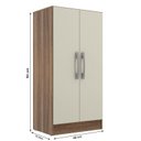 Ver imagem 3 de Sapateira 2 Portas e 3 Prateleiras Monaco Marrom/Castanho/Off White